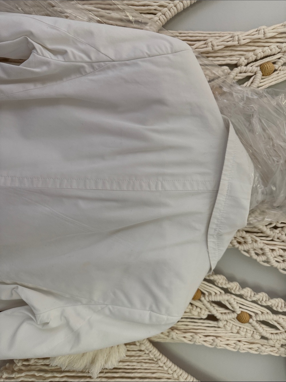 Banana Republic Cream Double-Breasted Trench Coat - Picture 6 of 9